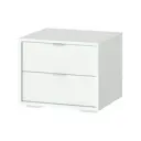 Тумба прикроватная Ellipse furniture HU010103300101 47.7x38.6x40.8 см 2 ящика МДФ цвет белый