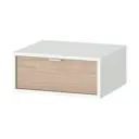 Тумба прикроватная Ellipse furniture 47.7x18x40.8 см 1 ящик МДФ цвет белый/натуральный