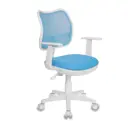 Офисное кресло Бюрократ ткань цвет голубой CH-W797/LB/TW-55