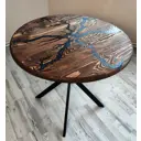 Кухонный стол круглый Artfan 252AF 80x74x80 см дерево цвет палисандр