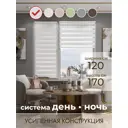Рулонная штора Evoli День-Ночь 120x170 см цвет белый
