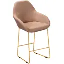 Барный стул R-home Kent Линк 58.5x114x59.5 см цвет коричневый/золотой
