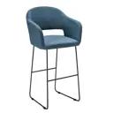 Барный стул R-home Lars Линк Арт 52.5x105x57.5 см цвет синий