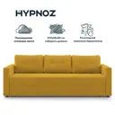 Раскладной диван Hypnoz Aspen 233x85x98 см велюр цвет горчичный