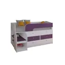 Кровать Рв-мебель Астра 9V3 163.1x90x99 см ЛДСП цвет фиолетовый