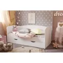 Кровать Клик мебель Бейли 163.5x70x77 см ЛДСП цвет белый