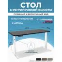 Компьютерный стол PROtect 34187 140x127.5x60 см металл цвет черный/белый