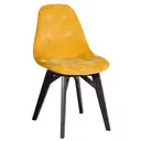 Стул R-home Eames 81x57x48 см ткань цвет желтый/венге
