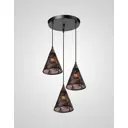 Светильник подвесной Мелодия света Scandi 000060179 3 лампы 9 м² цвет черный