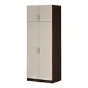 Шкаф распашной Bts 80x210x56.4 см ЛДСП цвет венге/дуб лоредо