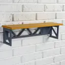 Настенная полка Клик мебель 49x14 см ЛДСП цвет жёлтый