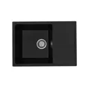 Врезная мойка Practik Pr-600 42x60x17 см искусственный камень цвет оникс