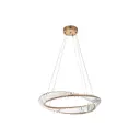 Люстра подвесная Arte perfetto luce 3331.4419.d600.bs с пультом управления 12 м² нейтральный белый свет цвет жёлтый золотой