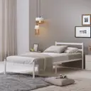 Кровать Квадрат Мета 090.9016 90x200 см металл цвет белый