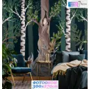 Фотообои флизелиновые Luxury walls 300x270 см Лес Сова АМ28403