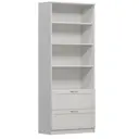 Стеллаж Клик мебель 78x190x35 см ЛДСП цвет белый