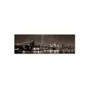 Картина в раме Alumoart "New York Bridge" 50x150 см, крепление через профиль