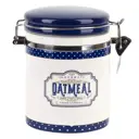 Банка для сыпучих продуктов Dolomite L2521079 0.63 л керамика цвет белый/синий