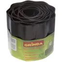 Бордюрная лента Grinda 15 см х 9 м коричневая 422247-15