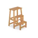 Стремянка-табурет Zip-mebel 45.5x63.5x31 см натуральное дерево цвет бук