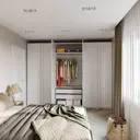 Шкаф для одежды однодверный Шведский стандарт Макс 50x233x38 см ДСП цвет белый