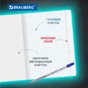 Тетрадь для школы тонкая 12 листов Комплект 10 штук Brauberg 106652, Классика, клетка, обложка картон, Черная