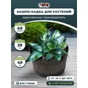 Кашпо Planter mambo Roto 41 см 30 см 50 л пластик коричневый