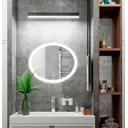 Зеркало для ванной Omega Glass Тип 2 SD942 с подсветкой 60x90 см овальное