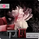 Фотообои флизелиновые Bartonwall 600x270 см Цветы Пионы F00606