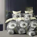Комплект постельного белья Home Mercury Одуванчики 5 28754, семейный, поплин, цвет серый