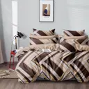 Комплект постельного белья Home Mercury Виконт 29237, евро, поплин, цвет коричневый