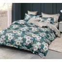Комплект постельного белья Home Mercury Мерцание 29706, евро, поплин, цвет зеленый