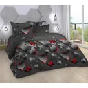 Комплект постельного белья Home Mercury Сердечки 31 29792, евро, бязь, цвет серый