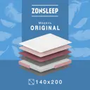 Матрас ZonSleep Classic 140x200 см независимый пружинный блок, двуспальный