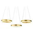 Светильник подвесной светодиодный Ambrella light Fa6208 с пультом управления 28 м² регулируемый белый свет цвет жёлтый/золотой