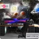 Фотообои флизелиновые с виниловым покрытием Детские "Космос" 300x270 см