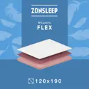 Матрас ZonSleep Sleep 120x190 см беспружинный, полутораспальный