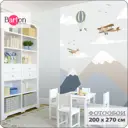 Фотообои флизелиновые Bartonwall 200x270 см Горы Самолеты