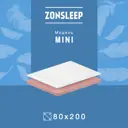 Матрас ZonSleep Layt 80x200 см беспружинный, односпальный