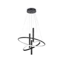 Светильник подвесной светодиодный Ambrella light Fl5372 с пультом управления 20 м² регулируемый белый свет цвет черный
