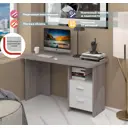 Компьютерный стол Мэрдэс СКЛ-Прям130Р НБЕ 130x77x60 см ЛДСП цвет светло-серый