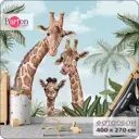 Фотообои флизелиновые Bartonwall 400x270 см Животные Жираф
