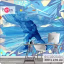 Фотообои флизелиновые Bartonwall 300x270 см хоккей K20603