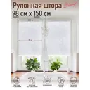Рулонная штора Эскар Финик 98x150 см цвет белый