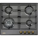 Газовая варочная панель Simfer H60V41L517 60 см 4 конфорки цвет черный
