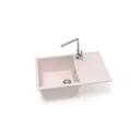 Врезная мойка Glanz J161G033-K 50.50x75x21.80 см кварц цвет бежевый