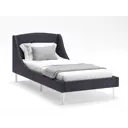 Кровать Monofix Лотти 90x200 см ткань цвет графит