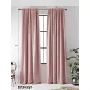 Комплект штор на шторной ленте AT Home Блэки 150x260 см цвет розовый
