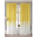 Комплект штор на шторной ленте AT Home Винистрес 150x260 см цвет белый