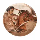 Блюдо сервировочное Bonna Mesopotamia 32x3x32 см фарфор цвет оранжевый